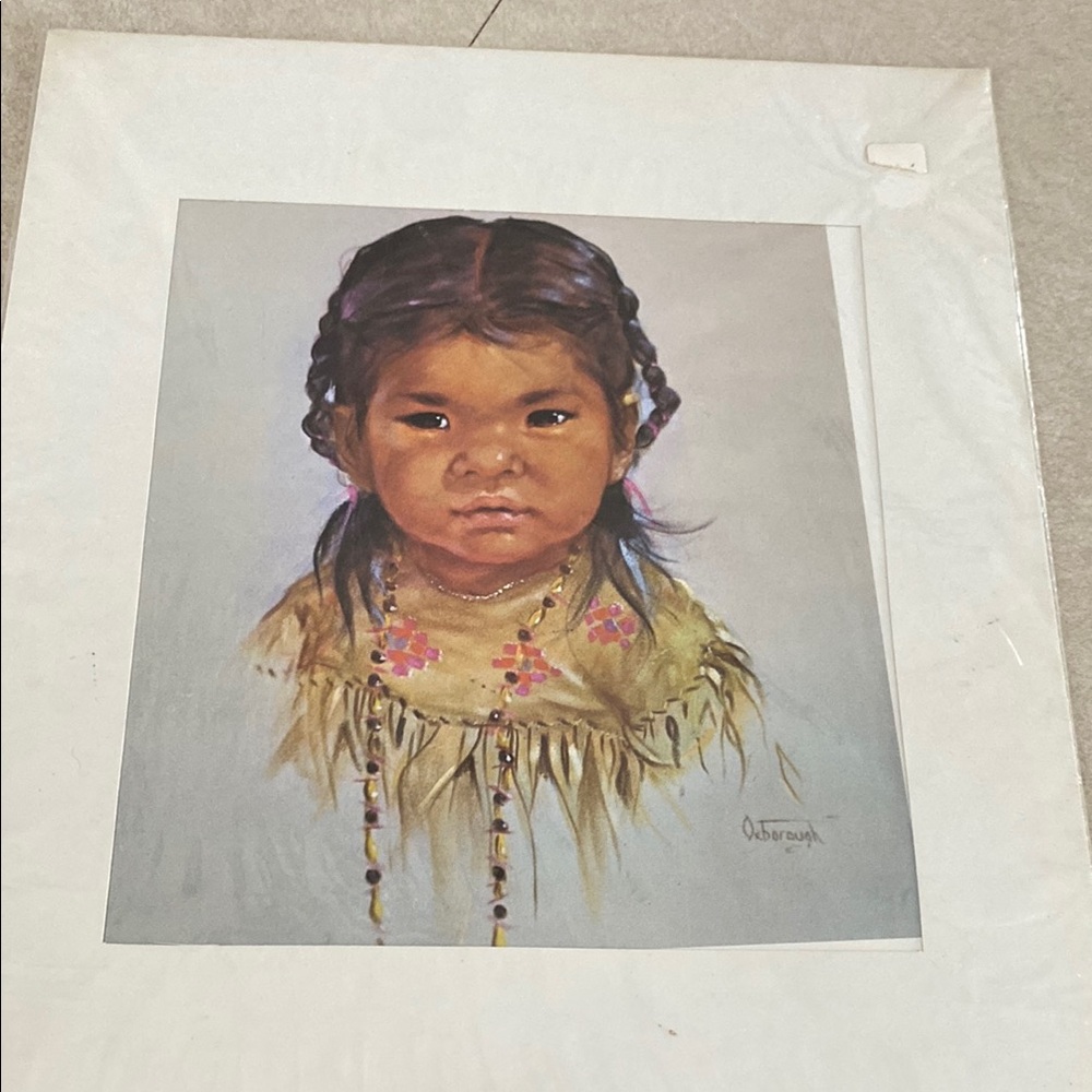 Dorothy Oxborough signed print- matted